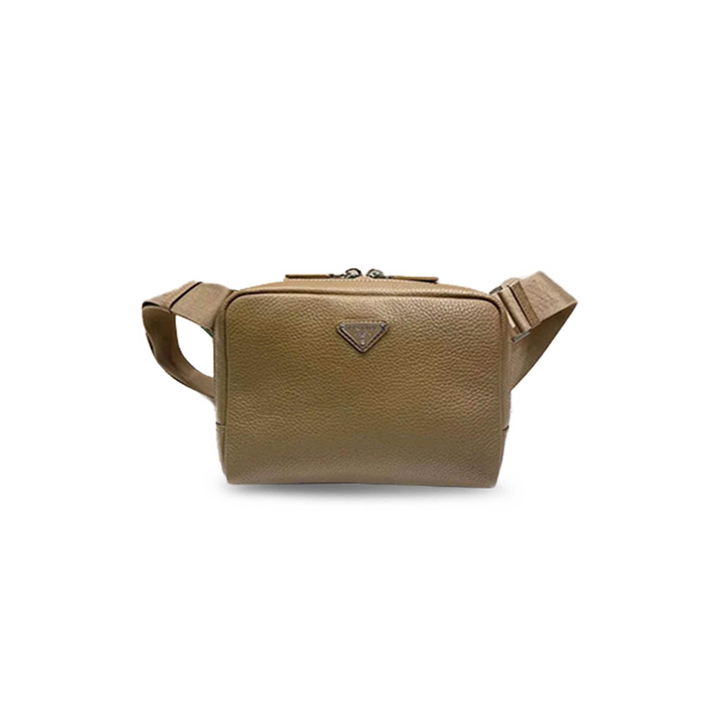 Pra*a leather shoulder bag 2vh181 (24*16.5*7cm)